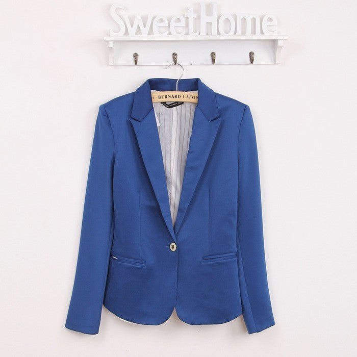 Comfortable women's Blazers Candy color lined with striped Z suit WL2314-Dollar Bargains Online Shopping Australia