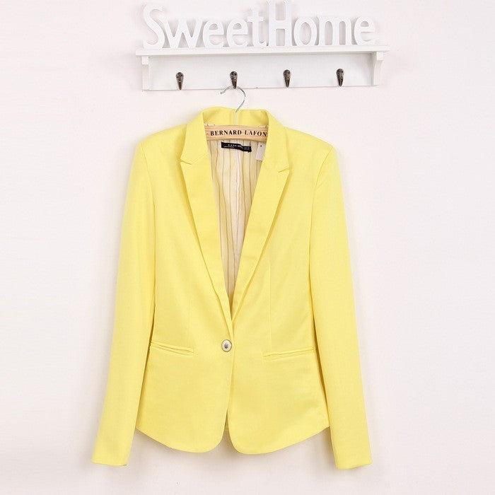 Comfortable women's Blazers Candy color lined with striped Z suit WL2314-Dollar Bargains Online Shopping Australia