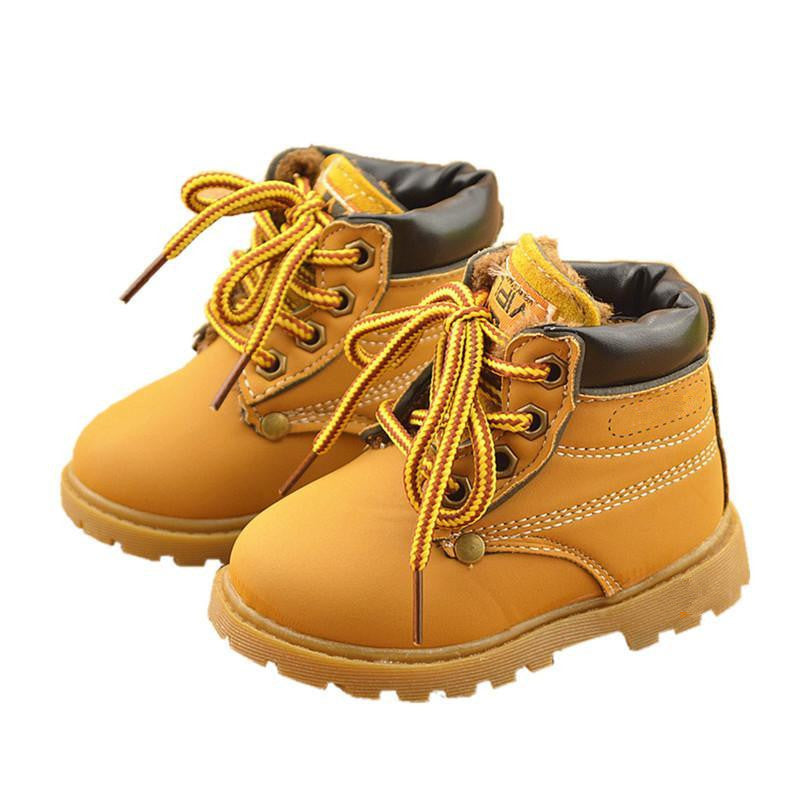 Comfy kids winter Fashion Child Leather Snow Boots For Girls Boys Warm Martin Boots Shoes Casual Plush Child Baby Toddler Shoe-Dollar Bargains Online Shopping Australia