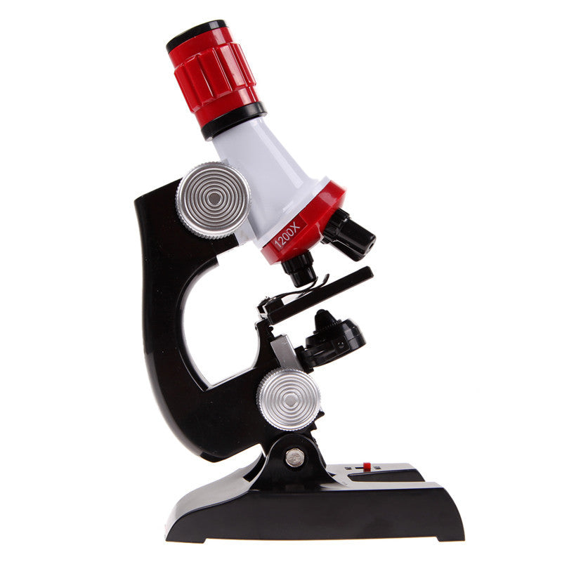 Kids Educational Microscope Kit Science Lab LED Magnifier 100-1200X Magnification School Magnifying Tool Set with Tweezers-Dollar Bargains Online Shopping Australia