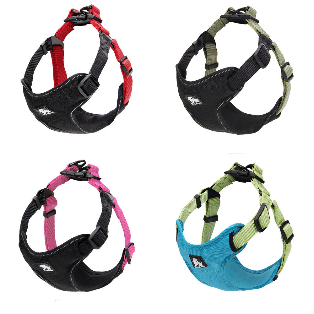 Padded Reflective Dog Harness Vest Pet Safety Nylon Dog Training Vest Adjustable For Small Medium Dog S M L-Dollar Bargains Online Shopping Australia