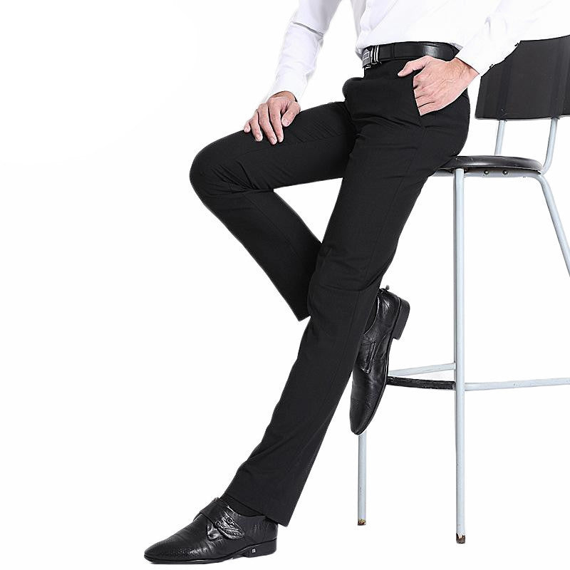 Size29-40 Easy Care Straight Mens Wedding Trousers Business Formal Men Dress Pants Black Suit Pants-Dollar Bargains Online Shopping Australia