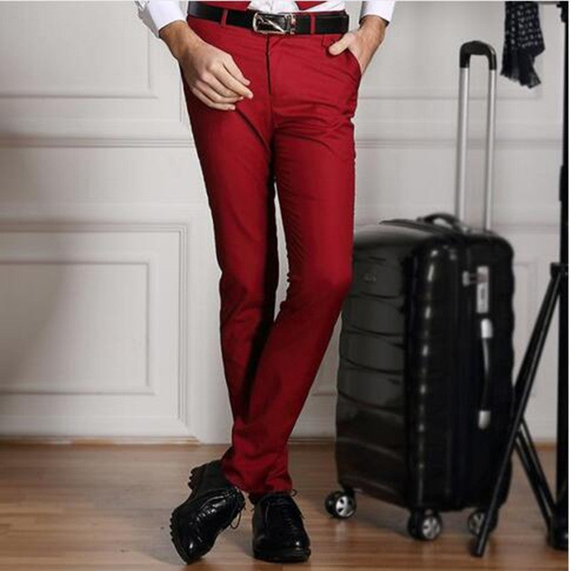 men high-grade fashion business trousers/Men's slim fit suit pants /Men's pure cotton Casual pants-Dollar Bargains Online Shopping Australia
