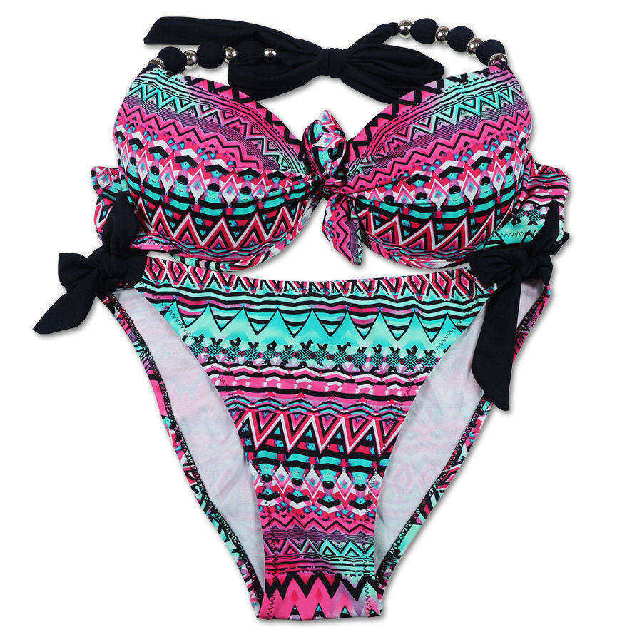 Bikinis Women Print Floral Bikini Women Swimsuits Brazilian Push Up Bikini Set Bathing Suits Plus Size Swimwear Female XXL-Dollar Bargains Online Shopping Australia