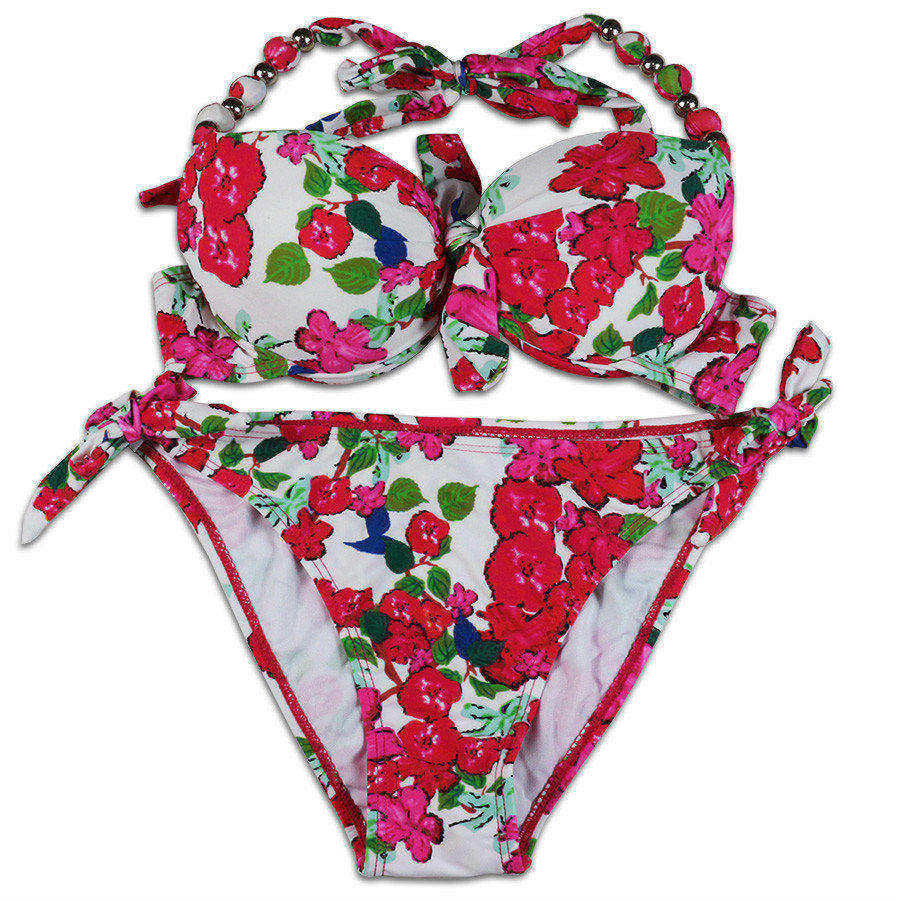 Bikinis Women Print Floral Bikini Women Swimsuits Brazilian Push Up Bikini Set Bathing Suits Plus Size Swimwear Female XXL-Dollar Bargains Online Shopping Australia