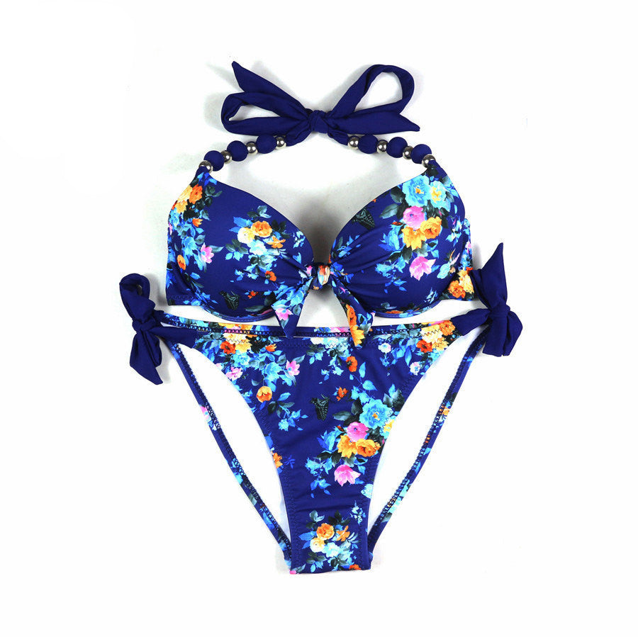 Bikinis Women Print Floral Bikini Women Swimsuits Brazilian Push Up Bikini Set Bathing Suits Plus Size Swimwear Female XXL-Dollar Bargains Online Shopping Australia