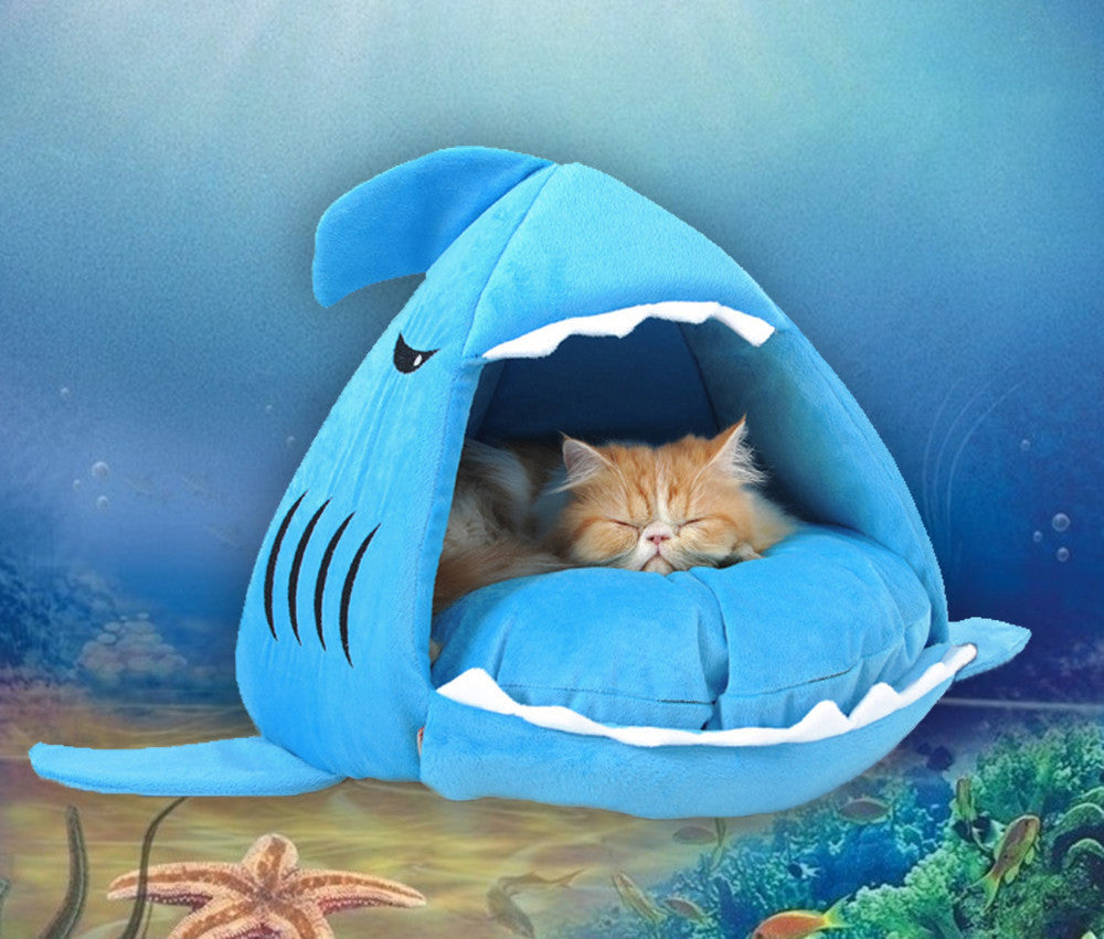 Warm Soft Cat House Winter Pet Sleeping Bag Beautiful Shark Dog Kennel Cat Bed Puppy Small Dog Cushion Sofa pet products #K-Dollar Bargains Online Shopping Australia