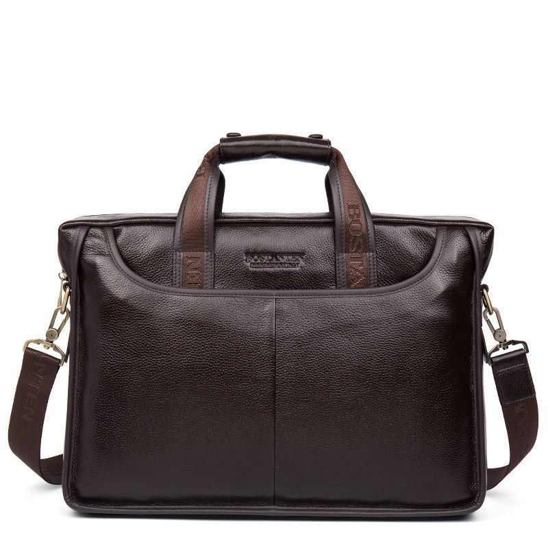 Fashion Genuine Leather Men Bag Famous Brand Shoulder Bag Messenger Bags Causal Handbag Laptop Briefcase Male-Dollar Bargains Online Shopping Australia