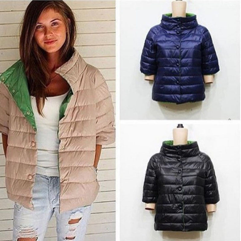 Spring Autumn Cotton Coat Women Winter Jacket Women Half Sleeve-Dollar Bargains Online Shopping Australia