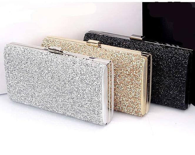 Woman Evening bag Women Diamond Rhinestone Clutches Crystal Day Clutch Wallet Wedding Purse Party Banquet Black/Gold/Silver-Dollar Bargains Online Shopping Australia