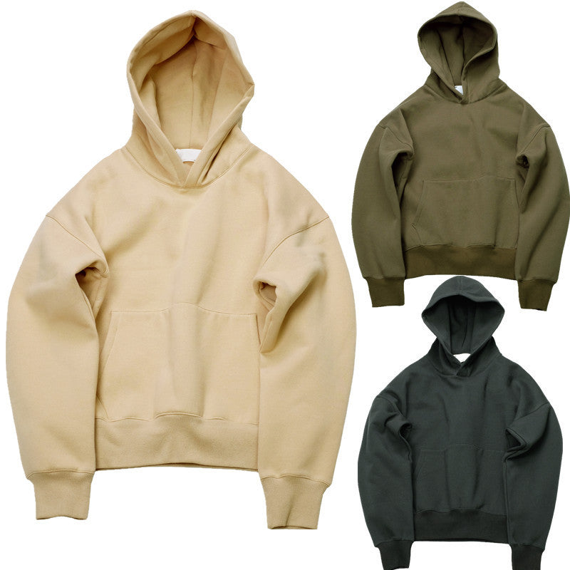 hip hop hoodies with fleece WARM winter mens kanye west hoodie sweatshirt swag solid Olive pullover-Dollar Bargains Online Shopping Australia