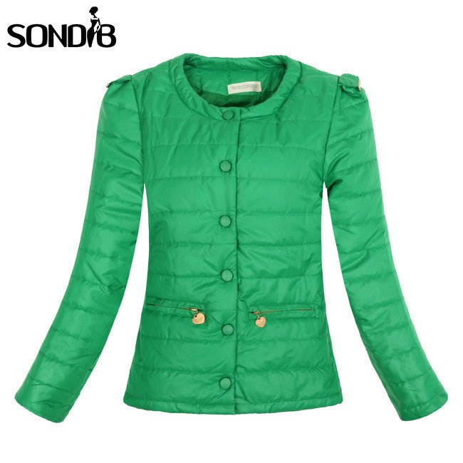 4 Colors Warm Winter Jacket Women Fashion Slim Thin O-neck Ladies Parkas Coat Overcoat Plus Size XXL-Dollar Bargains Online Shopping Australia