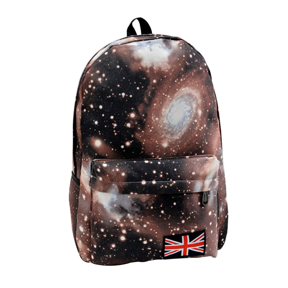 Fashion Unisex Stars Universe Space Printing Backpack School Book Backpacks British-flag Shoulder Bag HB88-Dollar Bargains Online Shopping Australia