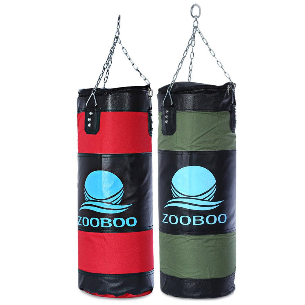 High Quality 100cm Boxing Sandbags Striking Drop Hollow Empty Sand Bag with Chain Martial Art Training Punch Target-Dollar Bargains Online Shopping Australia
