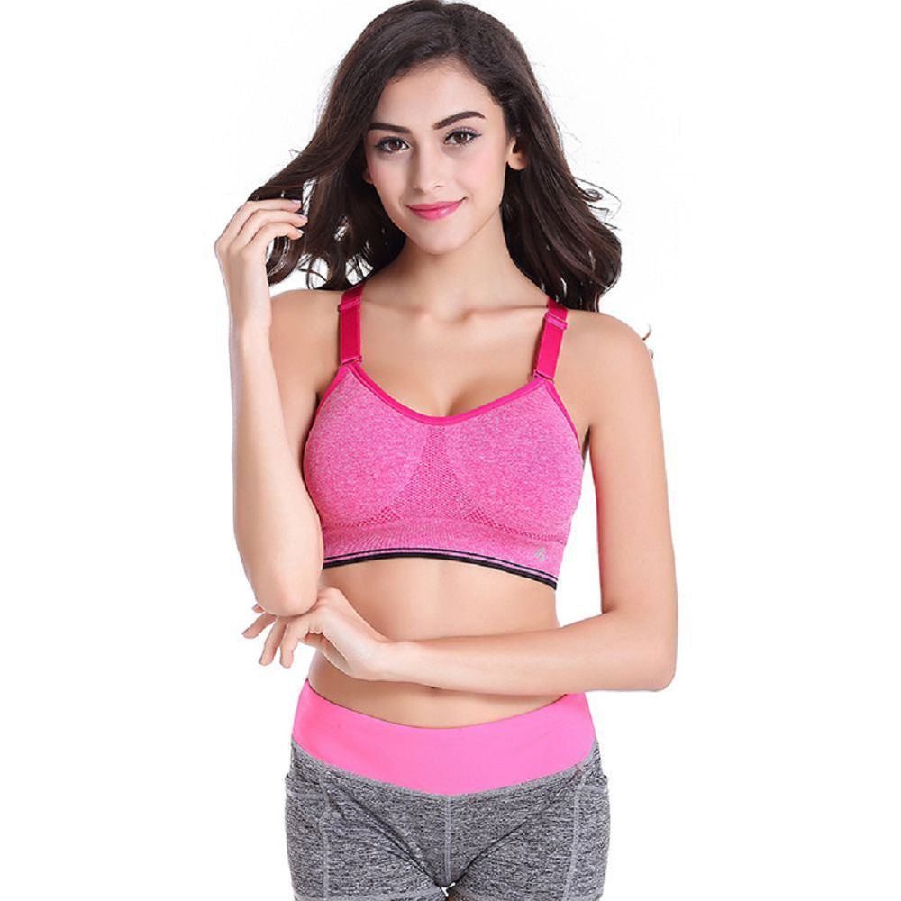 Women Sexy Push Up Yoga Bra Tops Hollow Back Breathable Shock Absorption Fitness Exercise Sport Tank Vest Shirts-Dollar Bargains Online Shopping Australia