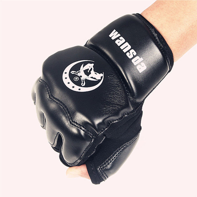 Adults/Kids Half Fingers Boxing Gloves Mitts Sanda Karate Sandbag Taekwondo Protector For Boxeo MMA Punch-Dollar Bargains Online Shopping Australia