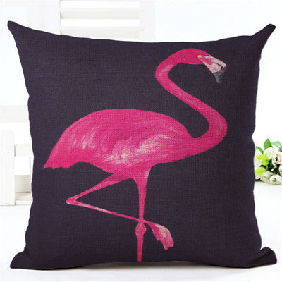 Lovely Flamingo Printed Throw Pillow Houseware Fashion Gift Cushion Cover Home Sofa Seat Decor Almofadas Pillowcase Cojines-Dollar Bargains Online Shopping Australia