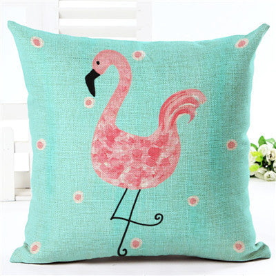 Lovely Flamingo Printed Throw Pillow Houseware Fashion Gift Cushion Cover Home Sofa Seat Decor Almofadas Pillowcase Cojines-Dollar Bargains Online Shopping Australia