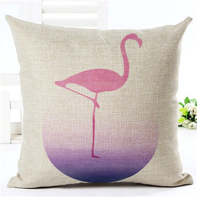 Lovely Flamingo Printed Throw Pillow Houseware Fashion Gift Cushion Cover Home Sofa Seat Decor Almofadas Pillowcase Cojines-Dollar Bargains Online Shopping Australia