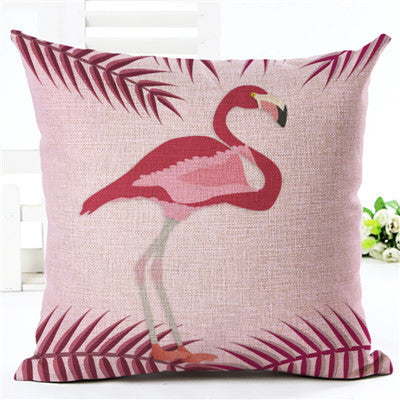 Lovely Flamingo Printed Throw Pillow Houseware Fashion Gift Cushion Cover Home Sofa Seat Decor Almofadas Pillowcase Cojines-Dollar Bargains Online Shopping Australia