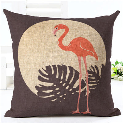 Lovely Flamingo Printed Throw Pillow Houseware Fashion Gift Cushion Cover Home Sofa Seat Decor Almofadas Pillowcase Cojines-Dollar Bargains Online Shopping Australia