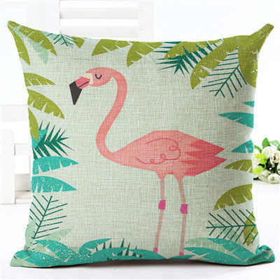 Lovely Flamingo Printed Throw Pillow Houseware Fashion Gift Cushion Cover Home Sofa Seat Decor Almofadas Pillowcase Cojines-Dollar Bargains Online Shopping Australia