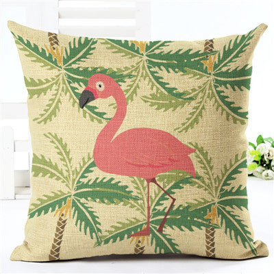 Lovely Flamingo Printed Throw Pillow Houseware Fashion Gift Cushion Cover Home Sofa Seat Decor Almofadas Pillowcase Cojines-Dollar Bargains Online Shopping Australia