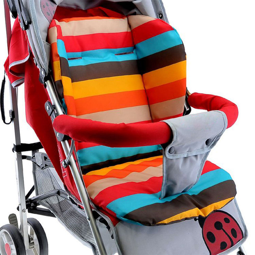 Infant Baby Stroller Cushion Seat Pushchair Baby Chair Mat Rainbow Color Soft Thick Pram and Pushchairs Cushion BB Cushion-Dollar Bargains Online Shopping Australia