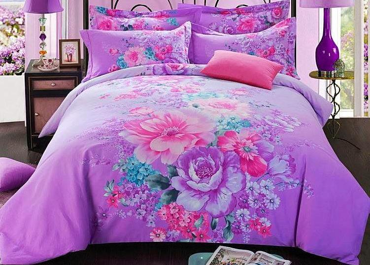 Boho Red Blue Pink 100%Thicken Cotton Bedding set Duvet Cover Bed Sheet Pillow Sham Bed Set King Queen Size 4PCS-Dollar Bargains Online Shopping Australia