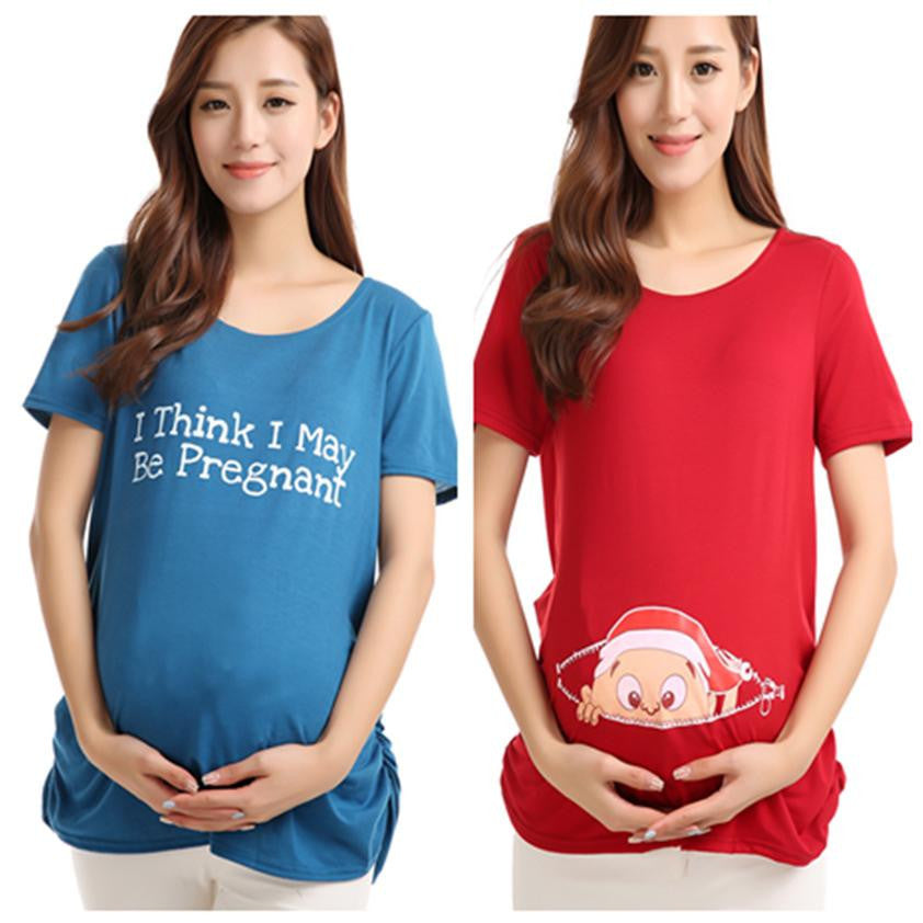 Maternity Tops Nursing Pregnancy T-shirts Cute Baby Printed Clothes For Pregnant Women Tee Shirt Femme-Dollar Bargains Online Shopping Australia