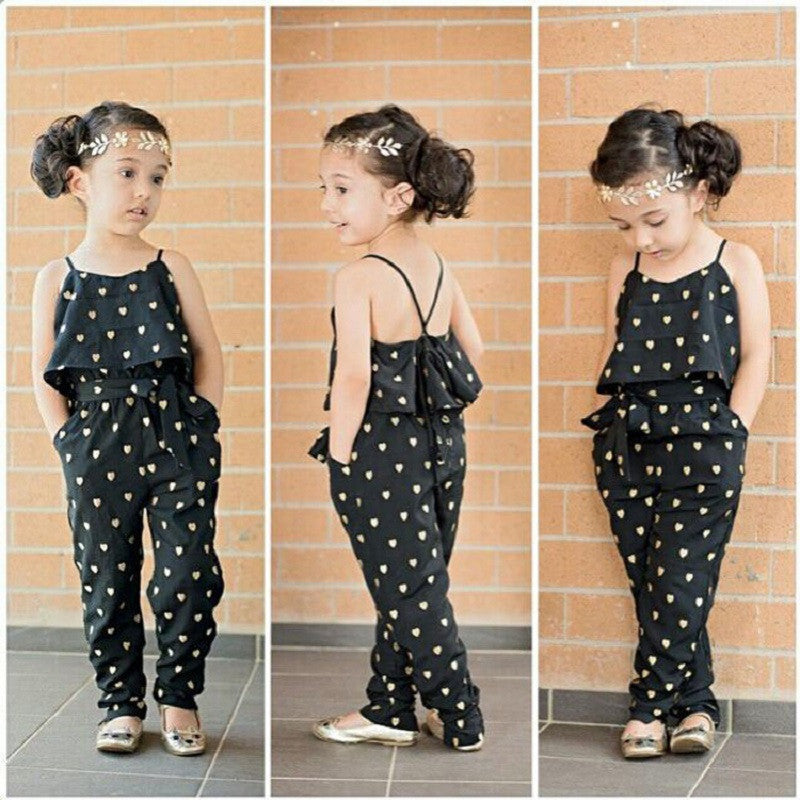 Girl Romper Summer Kids Baby Girls Clothes Sleeveless Dress Jumpsuit Trousers Outfits-Dollar Bargains Online Shopping Australia