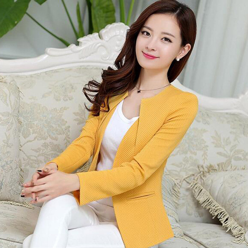 Spring Women Slim Blazer Coat Fashion Casual Jacket Long Sleeve One Button Suit Ladies Blazers Work Wear BN1005BN-Dollar Bargains Online Shopping Australia