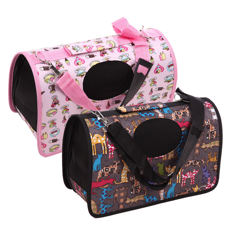 Fashion Pet Dog Cat Puppy Portable Travel Carrier Tote Bag Handbag Crates Kennel Luggage FULI-Dollar Bargains Online Shopping Australia