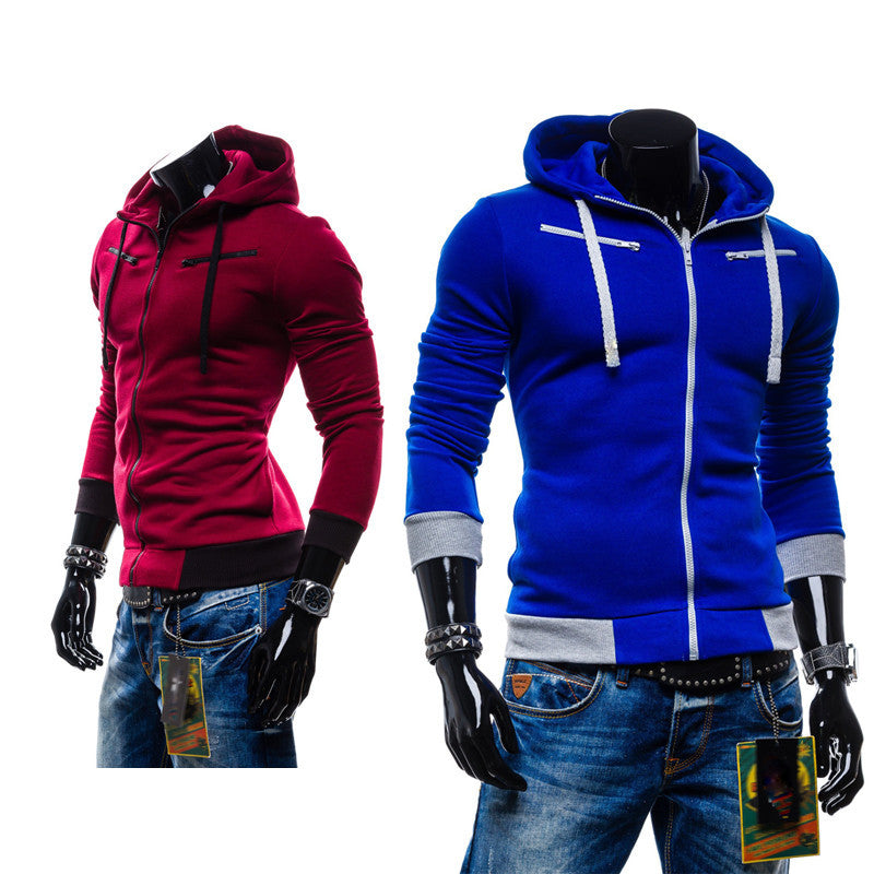 Men's casual hooded Casual Hoodie coat man cardigan slim Sweatshirts Jackets M-4XL-Dollar Bargains Online Shopping Australia