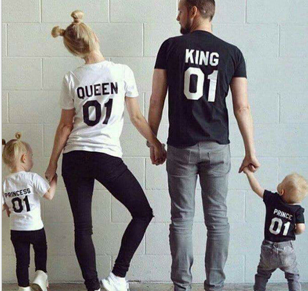 summer Family Matching Outfits Short-sleeved Cotton matching family clothes T-shirt Family Look Family matching clothes-Dollar Bargains Online Shopping Australia