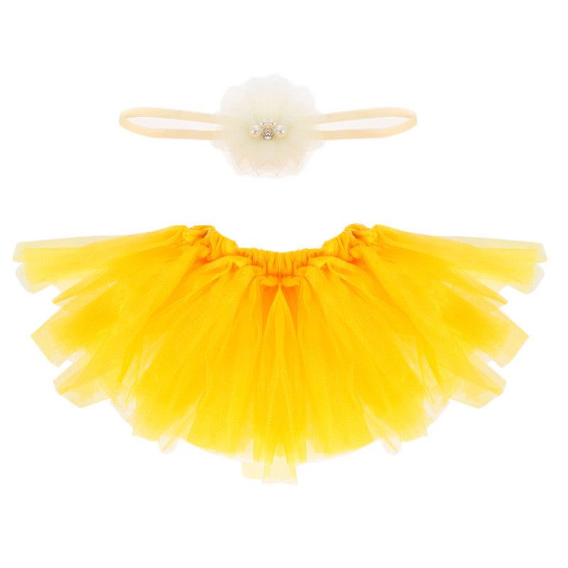 Pettiskirt born Photography Props Infant Costume Outfit Princess Baby Tutu Skirt Headband Baby Photography Props-Dollar Bargains Online Shopping Australia