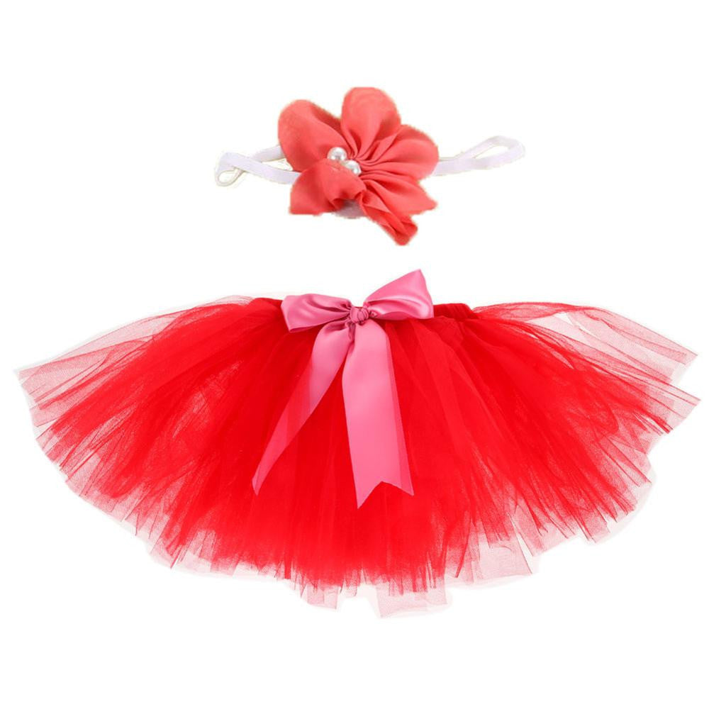 Pettiskirt born Photography Props Infant Costume Outfit Princess Baby Tutu Skirt Headband Baby Photography Props-Dollar Bargains Online Shopping Australia