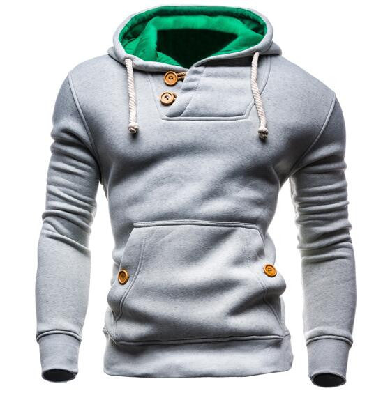 Hoodies Men Hip Hop Mens Brand Double Pocket Long Sleeve Hoodie Sweatshirt Suit Slim Fit Men Hoody-Dollar Bargains Online Shopping Australia