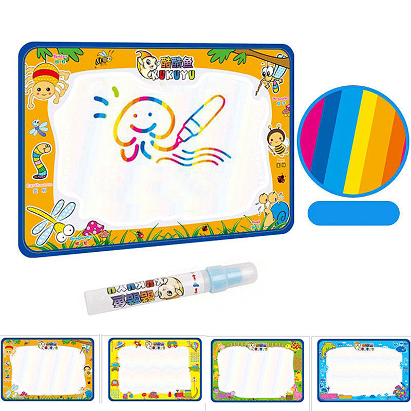 50x34cm Baby Kids Add Water with Magic Pen Doodle Painting Picture Water Drawing Play Mat in Drawing Toys Board Gift Christmas-Dollar Bargains Online Shopping Australia