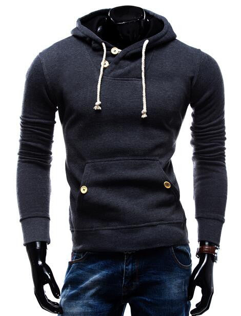Hoodies Men Sudaderas Hombre Hip Hop Mens Brand Double Pocket Long Sleeve Hoodie Sweatshirt Suit Slim Fit Men Hoody-Dollar Bargains Online Shopping Australia