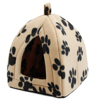 Arrive Pet Kennel Super Soft FabricDog Bed Princess House Specify for Puppy Dog Cat with Paw Cama Para Cachorro-Dollar Bargains Online Shopping Australia