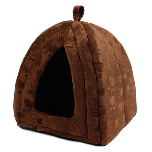 Arrive Pet Kennel Super Soft FabricDog Bed Princess House Specify for Puppy Dog Cat with Paw Cama Para Cachorro-Dollar Bargains Online Shopping Australia