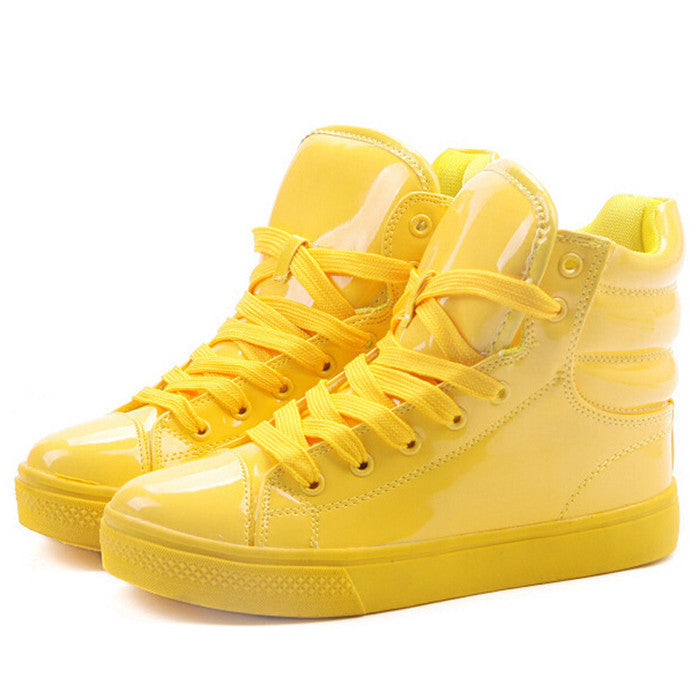 Arrival Lighted Candy Color High-top Shoes Men Women's Fashion Shoes Flat Platform Shoes Couple Shoes XWB001-Dollar Bargains Online Shopping Australia