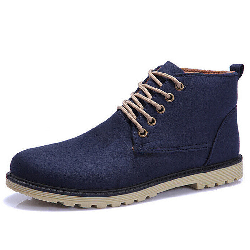 Brand Fashion Men Winter Shoes Lace-up Ankle Boots,Warm Cotton Inside Men Footwear Street Motorcycle Boots XMX258-Dollar Bargains Online Shopping Australia