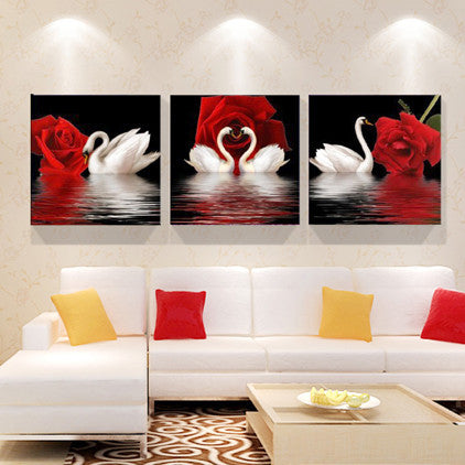 Print poster canvas Wall Art Beautiful roses cuadros Decoration art oil painting Modular pictures on the hall wall(no frame)3pcs-Dollar Bargains Online Shopping Australia