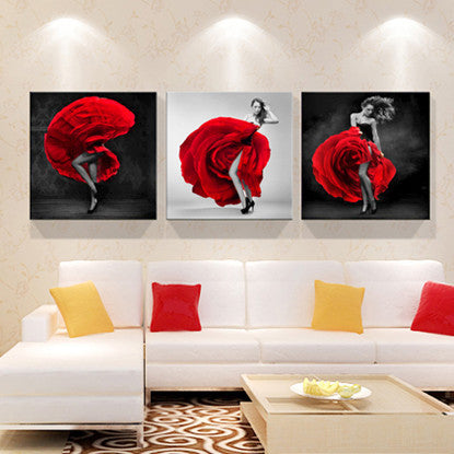 Print poster canvas Wall Art Beautiful roses cuadros Decoration art oil painting Modular pictures on the hall wall(no frame)3pcs-Dollar Bargains Online Shopping Australia