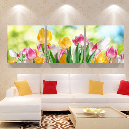Print poster canvas Wall Art Beautiful roses cuadros Decoration art oil painting Modular pictures on the hall wall(no frame)3pcs-Dollar Bargains Online Shopping Australia