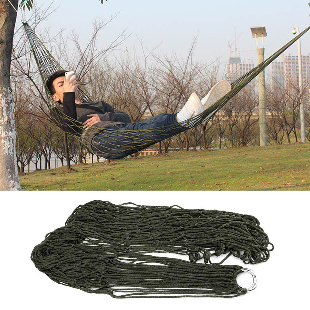 1Pc sleeping hammock hamaca hamac Portable Garden Outdoor Camping Travel furniture Mesh Hammock swing Sleeping Bed Nylon HangNet-Dollar Bargains Online Shopping Australia