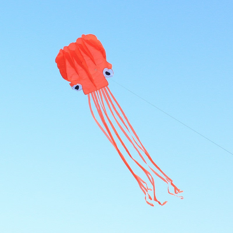 4m Single Line Stunt RED Octopus Power Sport Portable Flying Kite Outdoor Sports Gift Toys Kite Easy To Fly-Dollar Bargains Online Shopping Australia