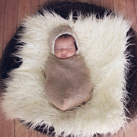 born photography props baby Blanket for infant Hand-woven Fur props Receiving Blankets-Dollar Bargains Online Shopping Australia